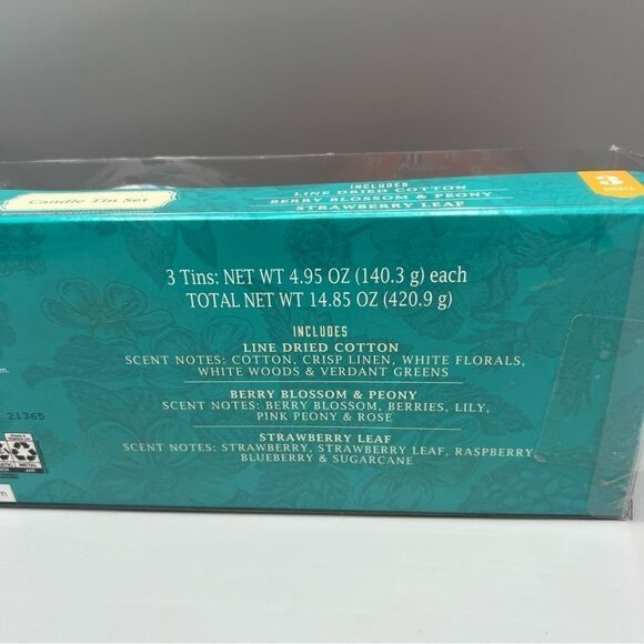 The Pioneer Women 3-Piece Painterly Floral Tin Candle Set - Picture 6 of 9